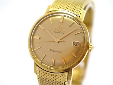 omega vintage seamaster 18k yellow gold bj 1960ies|omega seamaster 300 thread.